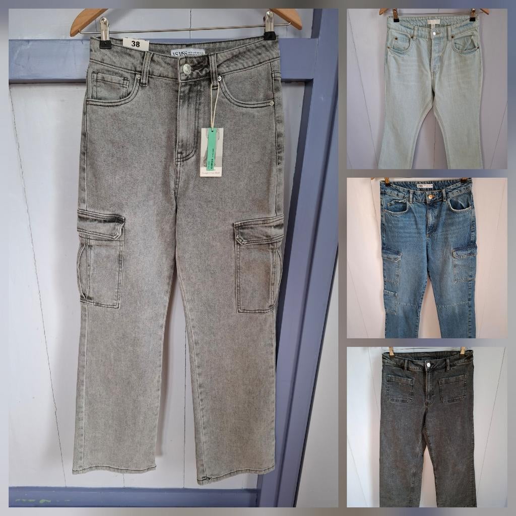 4x Mooie dames spijkerbroeken. Mt.S/M. Zara,H&M en Vs.Miss, Blauw, Zara, Nieuw, Ophalen of Verzenden