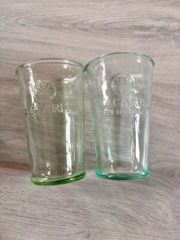 Bacardi Glazen - Set van 2, Verzamelen, Merken en Reclamevoorwerpen, Ophalen, Gebruikt