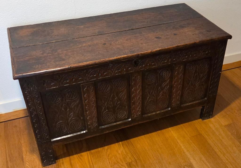 Antieke Eikenhouten Dekenkist, Ophalen