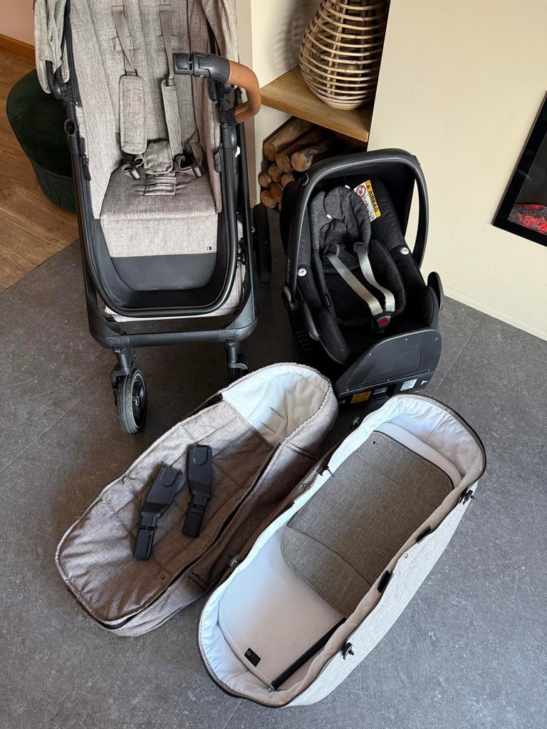 Dubatti Kinderwagen 3-in-1 met Maxi-Cosi en Isofix systeem, Kinderen en Baby's, Kinderwagens en Combinaties, Gebruikt, Combiwagen