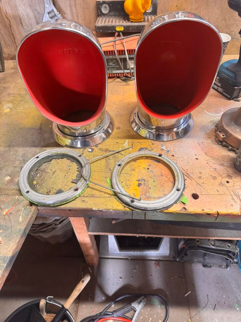 Rvs luchthappers vetus luchtschelp ventilatie inlaat, Ophalen of Verzenden, Zo goed als nieuw, Motor en Techniek