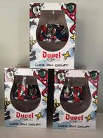 Duvel bierglas Loes van Delft 3 stuks nieuw, Ophalen of Verzenden, Nieuw, Glas of Glazen, Duvel