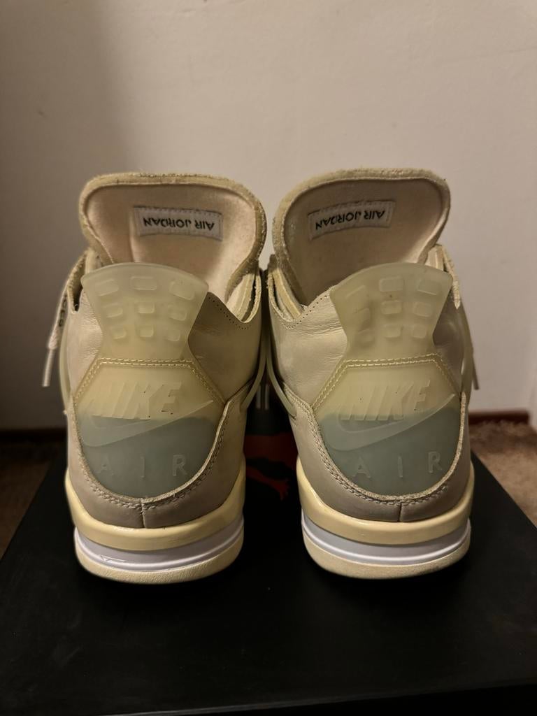 Jordan 4 Retro Off-White Sail (W) maat 43, Ophalen of Verzenden, Gedragen, Beige, Sneakers of Gympen