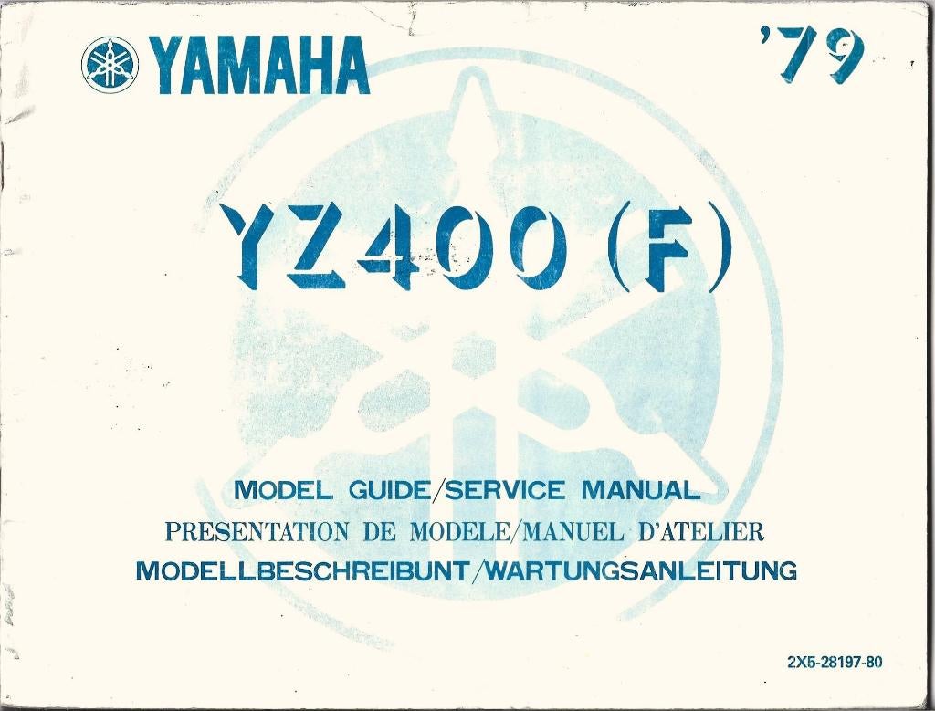 Yamaha YZ400 F model guide 1979 (8034z), Motoren, Handleidingen en Instructieboekjes, Yamaha, Ophalen of Verzenden
