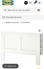 Hoofdeinde voor Brimnesbed IKEA NIEUW!!!, Ophalen, Wit, 140 cm, Overige maten