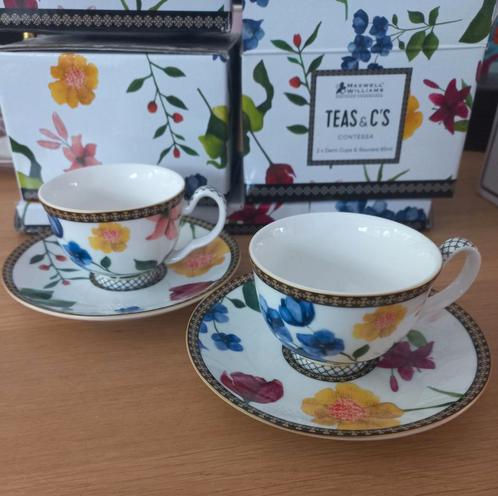 2x Maxwell en Williams Contessa kop en schotel, Huis en Inrichting, Keuken | Servies, Nieuw, Kop(pen) en/of Schotel(s), Overige stijlen