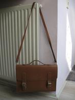 Vintage oude (school)tas bruin leer in goede staat, Ophalen of Verzenden, Gebruikt, Bruin, Leer