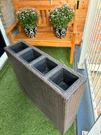 Plantenbak met vier vakken., Tuin en Terras, Bloembakken en Plantenbakken, Ophalen, Kunststof, Gebruikt, Balkon