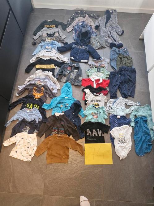 42 stuks Jongens kleding maat 74, Kinderen en Baby's, Babykleding | Baby-kledingpakketten, Gebruikt, Maat 74, Ophalen of Verzenden