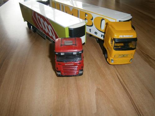 2 metalen miniaturen Jumbo en C1000 / Schuitema, Hobby en Vrije tijd, Modelauto's | 1:50, Zo goed als nieuw, Bus of Vrachtwagen