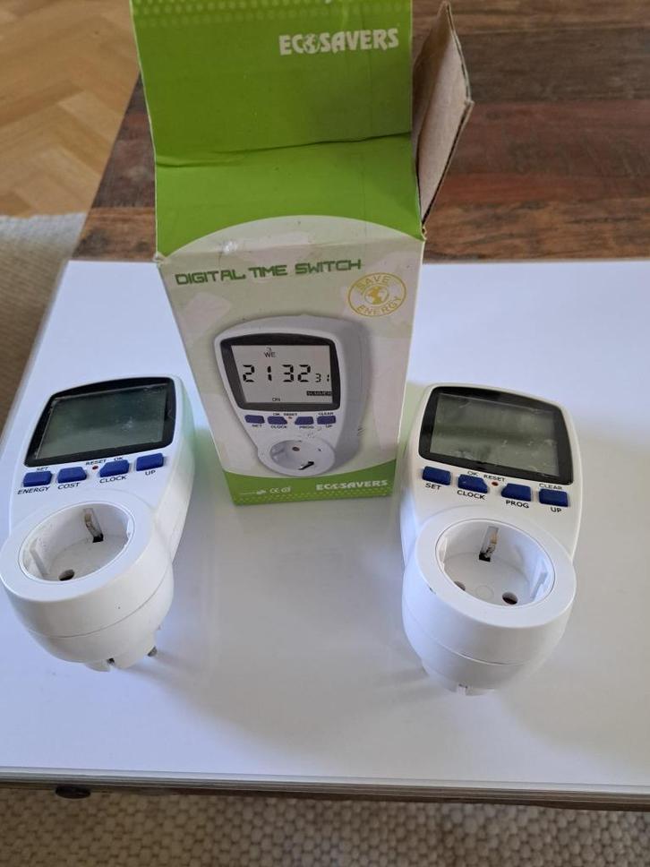 2 Energiemeters Ecosavers, Doe-het-zelf en Verbouw, Meetapparatuur, Nieuw, Elektriciteit, Ophalen of Verzenden