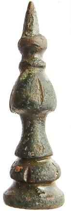 Schaakstuk Pion Brons L 37; B 11mm  a939, Antiek en Kunst, Ophalen of Verzenden
