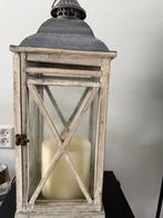 Windlicht met kaars, Huis en Inrichting, Woonaccessoires | Kandelaars en Kaarsen, Ophalen of Verzenden, Overige materialen, 50 tot 75 cm