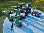 Hitachi 6 stuks + lader + lamp, Ophalen of Verzenden, Gebruikt, Boor- en Schroefmachine