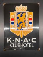 Emaille Reclamebord KNAC Clubhotel 1935, Verzamelen, Reclamebord, Ophalen of Verzenden