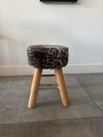 Krukje/ bijzettafeltje bont panter print luipaard print  €10, Huis en Inrichting, Ophalen of Verzenden, Hout