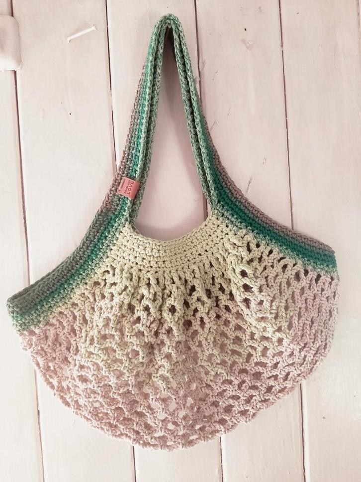 Gehaakte markt tas, Sieraden, Tassen en Uiterlijk, Tassen | Schoudertassen, Nieuw, Overige merken, Verzenden