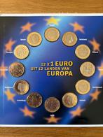 12 maal 1 euro munt euro introductie, Ophalen of Verzenden, Overige landen, 1 euro