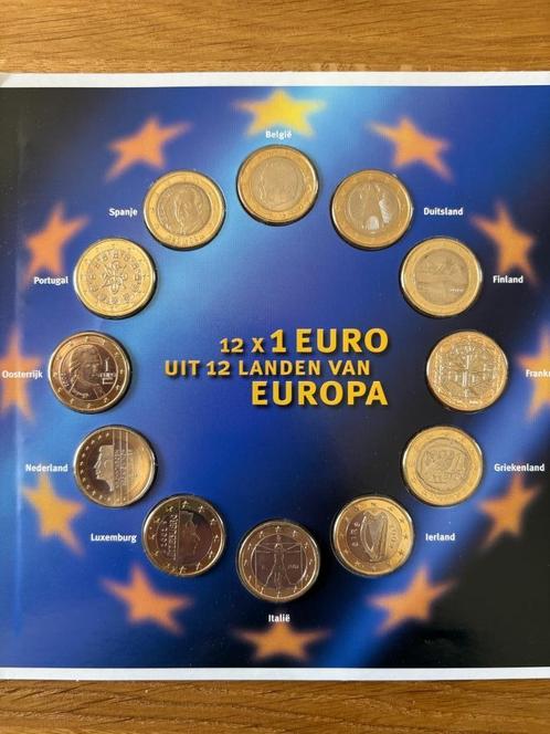 12 maal 1 euro munt euro introductie, Postzegels en Munten, Munten | Europa | Euromunten, 1 euro, Overige landen, Ophalen of Verzenden