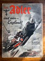 WO2 DUITS Der Adler uit 1940 - tijdschrift Luftwaffe, Verzamelen, Militaria | Tweede Wereldoorlog, Duitsland, Boek of Tijdschrift