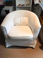 Wit fauteuil Ikea, Huis en Inrichting, Fauteuils, Ophalen, Gebruikt, Stof