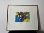 Zeefdruk Gerard Schaperkotter in luxe gouden lijst / cobra, Antiek en Kunst, Kunst | Litho's en Zeefdrukken, Ophalen