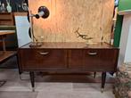 Vintage tv audio meubel wandkast wandmeubel kast, Ophalen, 100 tot 150 cm, Vintage mid century design jaren 60 70, ...