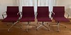 Eames Vitra EA-108 Alu-S Bordeauxrood, Ophalen, Gebruikt, Design, Vier