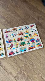 Grote kinderpuzzel hout (voertuigen), Ophalen of Verzenden, 10 tot 50 stukjes, Zo goed als nieuw