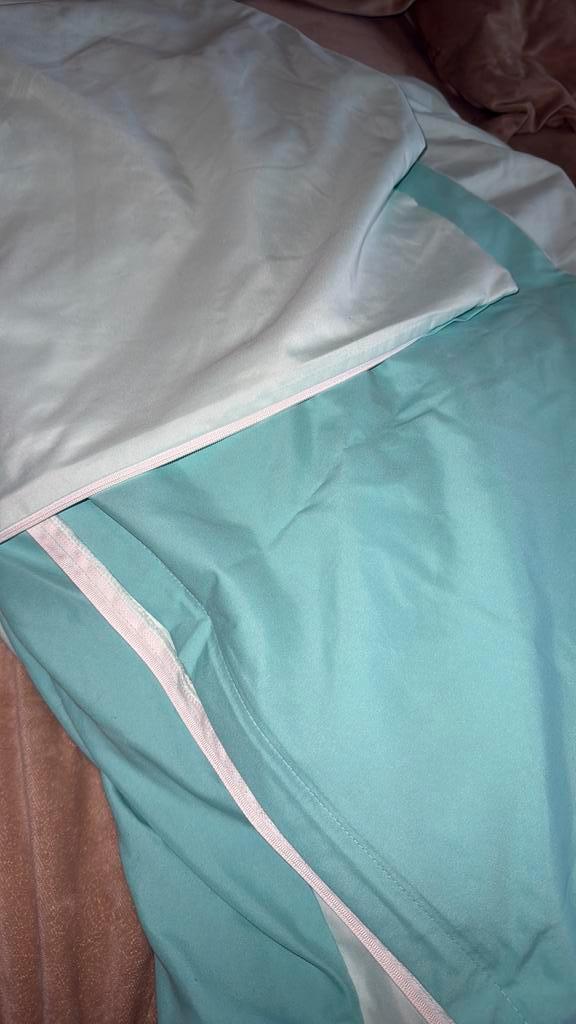 Optidee dekbedovertrekset lits-jumeaux 2kussensl 40x80cm, Huis en Inrichting, Slaapkamer | Beddengoed, Zo goed als nieuw, Dekbedovertrek