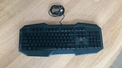 Trust RGB gaming toetsenbord, Computers en Software, Toetsenborden, Zo goed als nieuw, Qwerty, Bedraad, Gaming toetsenbord, Ophalen of Verzenden