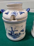 -	Mosterdpot delfts blauw ts- nederland  drie stuks, Ophalen of Verzenden, 'T Olde Gre-j, Info@toldegrej.nl, Endepoelstraat 20f Didam