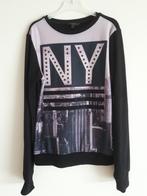 Coolcat, roze met zwarte trui met NY print, Meisje, Trui of Vest, Coolcat, Ophalen of Verzenden