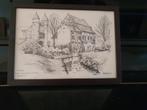Pesthuis papiermolen  Ancker Maastricht Alfons Schiffeleers, Antiek en Kunst, Kunst | Litho's en Zeefdrukken, Ophalen