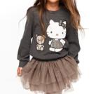 H&M antraciet grijs trui sweater sweatshirt Hello Kitty 122, Meisje, Trui of Vest, H&M, Nieuw