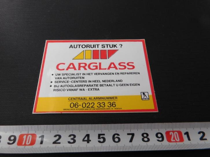 sticker CARGLASS AA623*, Verzamelen, Stickers, Zo goed als nieuw, Ophalen