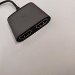 Xtorm Connect Series - USB-C Hub naar 2x HDMI - Grijs, Computers en Software, Pc- en Netwerkkabels, Ophalen of Verzenden, Zo goed als nieuw