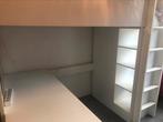 Ikea stuva hoogslaper met bureau, Huis en Inrichting, Slaapkamer | Stapelbedden en Hoogslapers, 90 cm, Gebruikt, Hoogslaper, Eenpersoons
