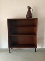 Midcentury vintage teak (boeken)kastje, Ophalen, Gebruikt, 100 tot 150 cm, 50 tot 100 cm