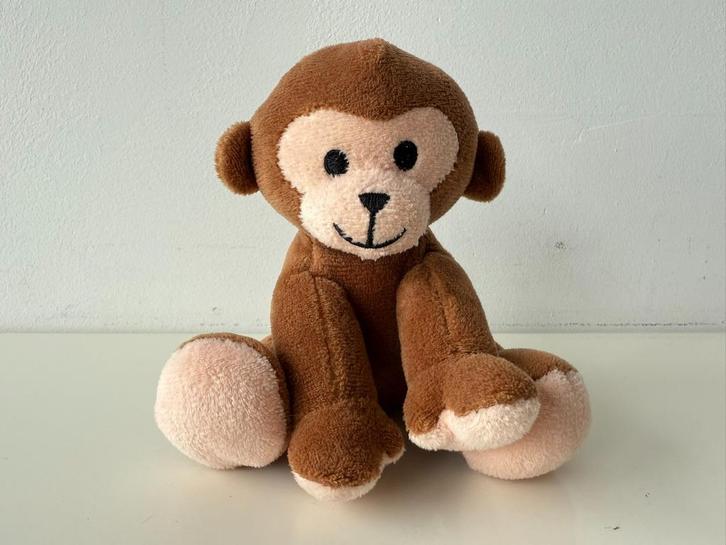 Knuffel aap bruin zittend 14 cm / Hema, Kinderen en Baby's, Speelgoed | Knuffels en Pluche, Zo goed als nieuw, Overige typen, Ophalen of Verzenden