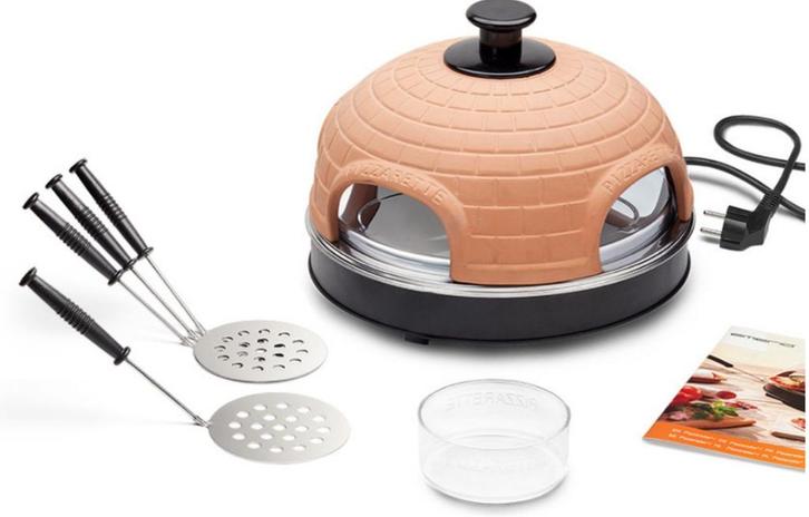 Emerio Pizzarette Origineel - 4 Persoons - Gratis verzending, Tuin en Terras, Pizzaovens, Nieuw, Verzenden