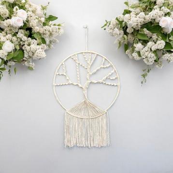 Grote handgemaakte levensboom macrame 