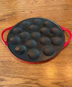 Gietijzeren poffertjes pan, merk BK Bourgogne, Ophalen of Verzenden, Zo goed als nieuw, Gietijzer, Koekenpan of Braadpan