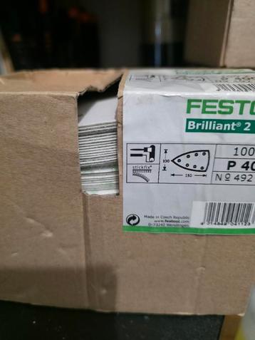 3 doosjes Festool Granat schuurpapier. beschikbaar voor biedingen