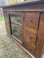 Antiek dressoir met glazen deur, Antiek en Kunst, Ophalen
