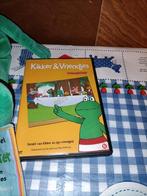 Kikker knuffel Max Velthuijs + dvd + stoffen boekje, Ophalen of Verzenden