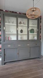Buffet/vitrinekast grijs Troubadour, Ophalen, Gebruikt, 25 tot 50 cm, 200 cm of meer