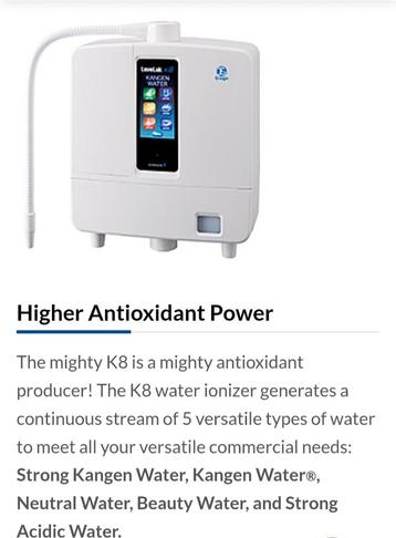 Leveluk Kangen8 machine water filter & ionizer beschikbaar voor biedingen