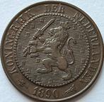 Mooie 2,5 cent 1890, Postzegels en Munten, Munten | Nederland, Ophalen of Verzenden, Koning Willem III, Losse munt, Zilver