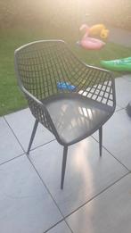 Tuintafel 200x90 + 4 Stoelen met Kussens, Ophalen, 4 zitplaatsen, Kunststof, Gebruikt